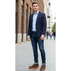 Cole Haan Lunargrand Mens Oxford US 11M Brown Suede Lunarlon Wingtip Dress Shoes